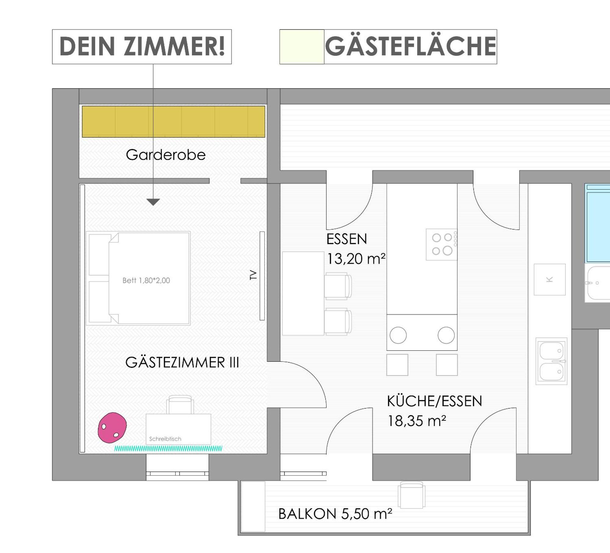 Helles Zimmer Mit Kingsize-Bett Манхайм Екстериор снимка